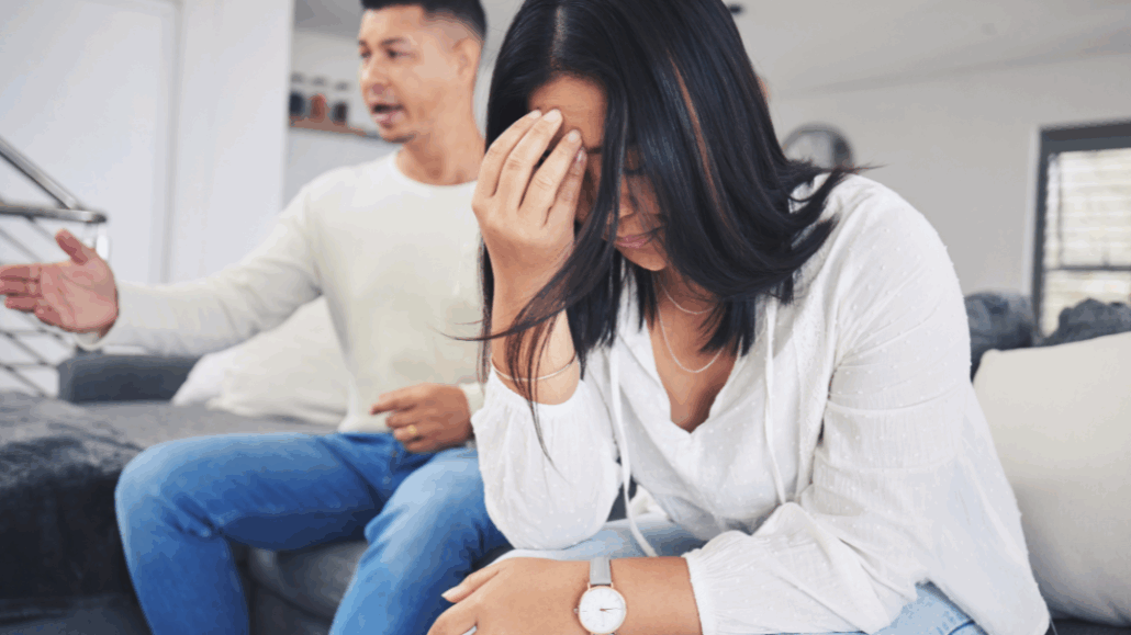 woman leaving abusive relationship