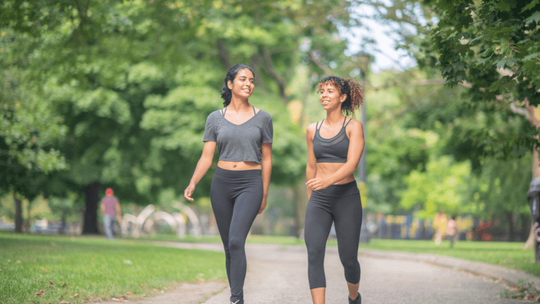 women on mental health walk