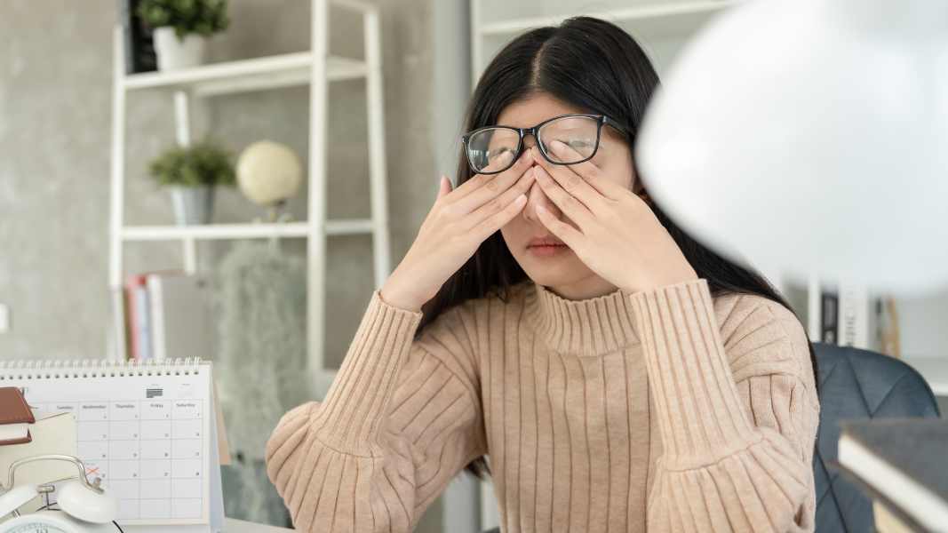 woman struggling with anxiety